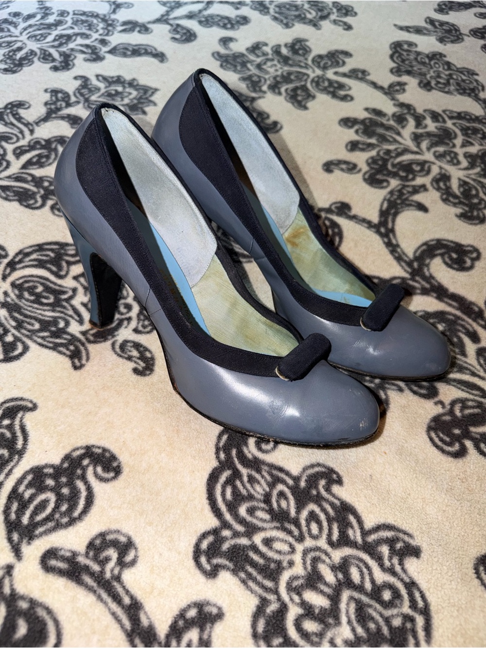 Classic Women's High Heel Pumps with Trim